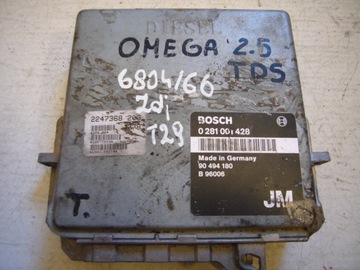 6804/ 66 компьютер контроллер двигателя 2.5 tds opel omega b bmw e34 0281001428, фото