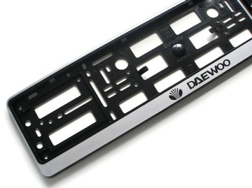 Frame zawiasowa with the inscription daewoo under license plate frameworks gaskets, фото