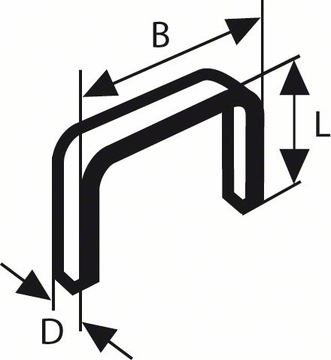Staples 10. 6x 8mm/ 1000szt. bosch, фото