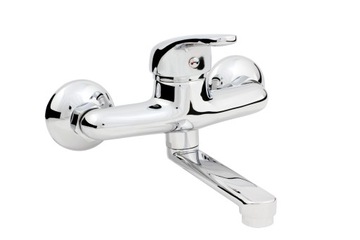2x battery joker washbasin wall-mounted spout 13cm.691, фото