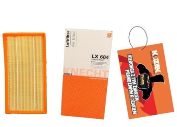 Air filter knecht lx 684 to audi seat skoda, фото