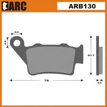 Pads brake ass yamaha wr125 xt660 xtz660, фото
