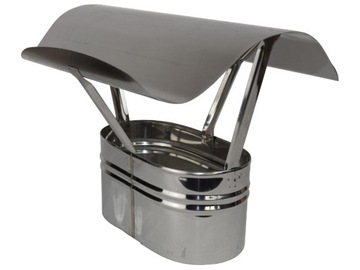 Nozzle chimney visor oval 120/ 220 acid-resistant, фото