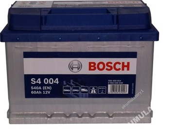 Аккумулятор bosch s4 12v 60ah 540a, фото