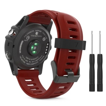 Burgundy strap garmin fenix 5x plus, фото