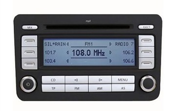 Vw rcd300 mp3 cd автомагнітоли заводська 2din golf v passat b6 caddy eos, фото