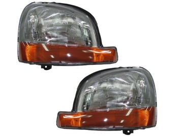 Complete headlights renault kangoo 1998-2002, фото