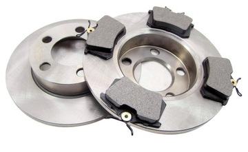 Disks x2+ pads audi skoda seat a3 toledo golf 4 octavia ass, фото