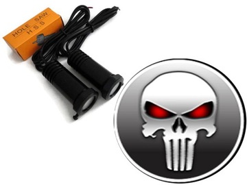 Welcoming light logo punisher maxx power 2x7w, фото