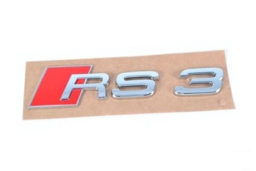 Эмблема значек rs3 крышка зад audi a3 оригинал, фото
