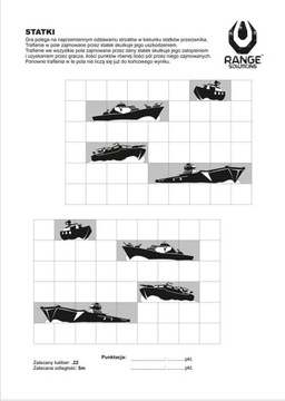 Disks rifle range solutions rs-ships 500x700 mm 50 pcs., фото