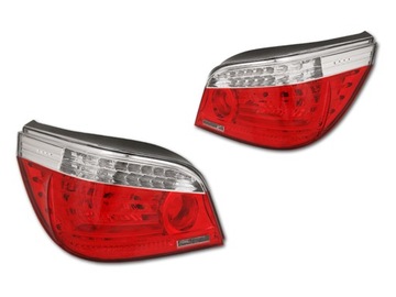 Фонарь задний заднее комплект тюнинг bmw 5 e60 4d 2003 - 2007 рестайлинг взор led подсветка, фото