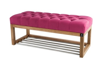 Диван без отсека для хранения, мягкая обивка emra wood 85 x 40 x 40 сантиметри оттенки красного, фото