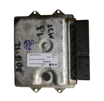 Ecu fiat doblo 1.3 55246936 mjd8f3. d3 included, фото