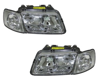 New headlights+ turn signals audi a3 8l h1+ h7 1996-1999, фото