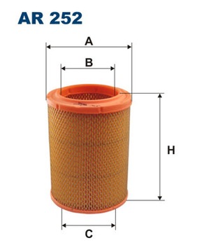 Air filter filtron ar252 dacia, фото