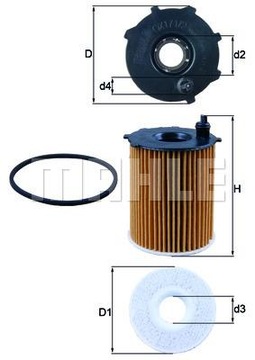 Grease filter knecht ford fiesta v vi focus 3, фото