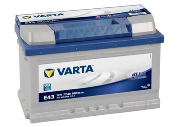 Аккумулятор varta blue динамический e43 72ah/ 680a+права, фото