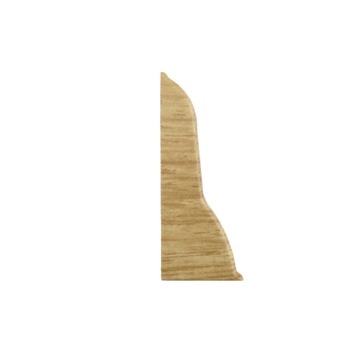 Left end to overlays skirting board 62mm pvc oak northern, фото