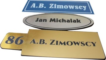Plaque on door з by name engraved 11cm, фото