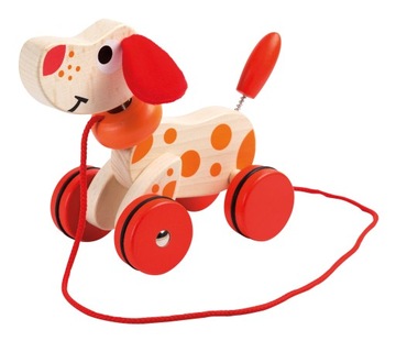 Wooden doggy on strings, фото