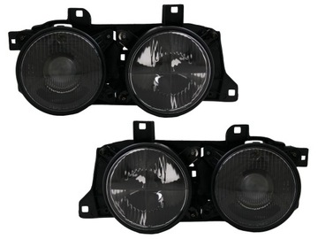 Рефлектор фара bmw 5 e34 7 e32 black черный крестовина hella, фото