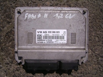 Skoda fabia 2 1.2 6v - компьютер 03d906023, фото