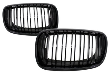 Решетка ноздри bmw x5 e70 71 x6 m paket black черный глянец, фото