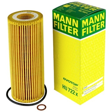 Mann filter grease filter hu722x bmw 1 e87 3 e46 e90 5 e60 diesel m47d20 n2, фото