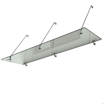 Glass roof canopy transparent iuppiter 300, фото