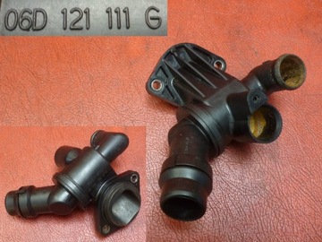 Thermostat housing audi a4 a6 2.0 tfsi 06d121111g, фото