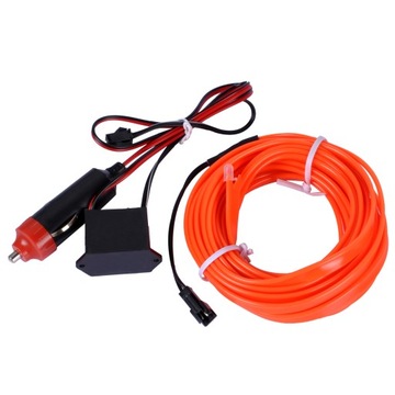 Light guide orange electrical wire surrounding led strip 5m, фото