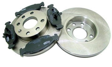 Disks+ pads front opel astra f corsa b complete, фото