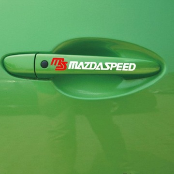 Mazda speed sticker on the door handle black, фото