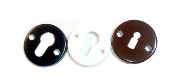 Nameplate, socket for doors key - liner, white - brown., фото