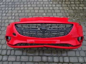 Opel corsa e 14-17 бампер передний решетка оригинал, фото