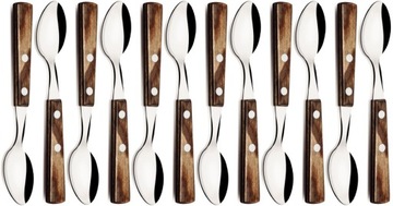 Tramontina 12x spoon for tea - brown polywood, фото