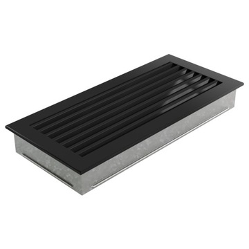 Lattice ventilation fireplace fresh 17x37 centimeters black, фото