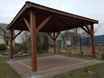 Сарай деревянная 3, 5x3, 5 беседка дровяник, фото