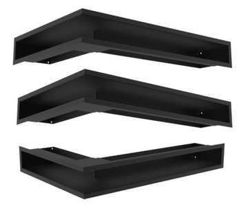Lattice fireplace backlash angular 800x400x90 3 pcs set, фото