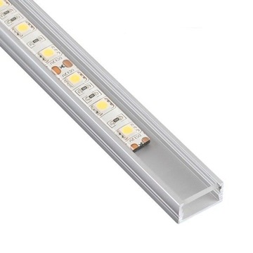 Silvery profile plume led backlight overlay line mini glass 20m, фото