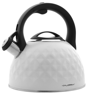 Traditional kettle steel florina 2, 5 left white, фото
