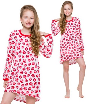 Cotton nightgown girlish в dog quotation marks 134, фото