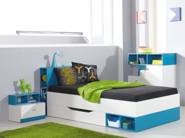 Complete bed chest of drawers cabinet nocturnal set youth childish mobi b2, фото