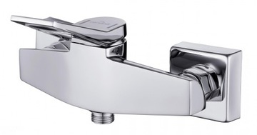 Shower mixer single lever wall-mounted cersanit cromo chrome, фото