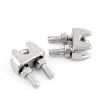 Zacisk linowy kabłąkowy nierdzewny V4 3mm 20 szt.