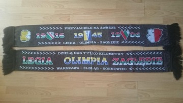 Шарф LEGIA WARSZAWA-OLIMPIA-ZAGŁĘBIE SOSNOWIEC