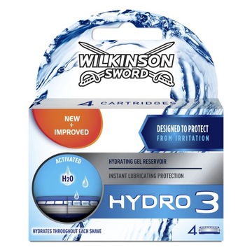 Wilkinson Sword Hydro 3 картриджа 4 шт картриджі imp UK