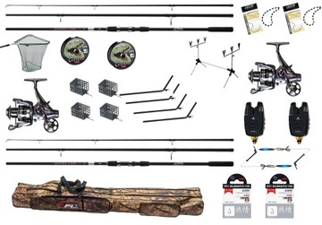 НАБОР ДЛЯ ЛОВЛИ КАРПА JAXON 2, РЫБОЛОВНАЯ КАТУШКА