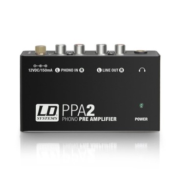 LD SYSTEMS PPA2-ФОНО-ПЕРЕДПІДСИЛЮВАЧ / ЕКВАЛАЙЗЕР